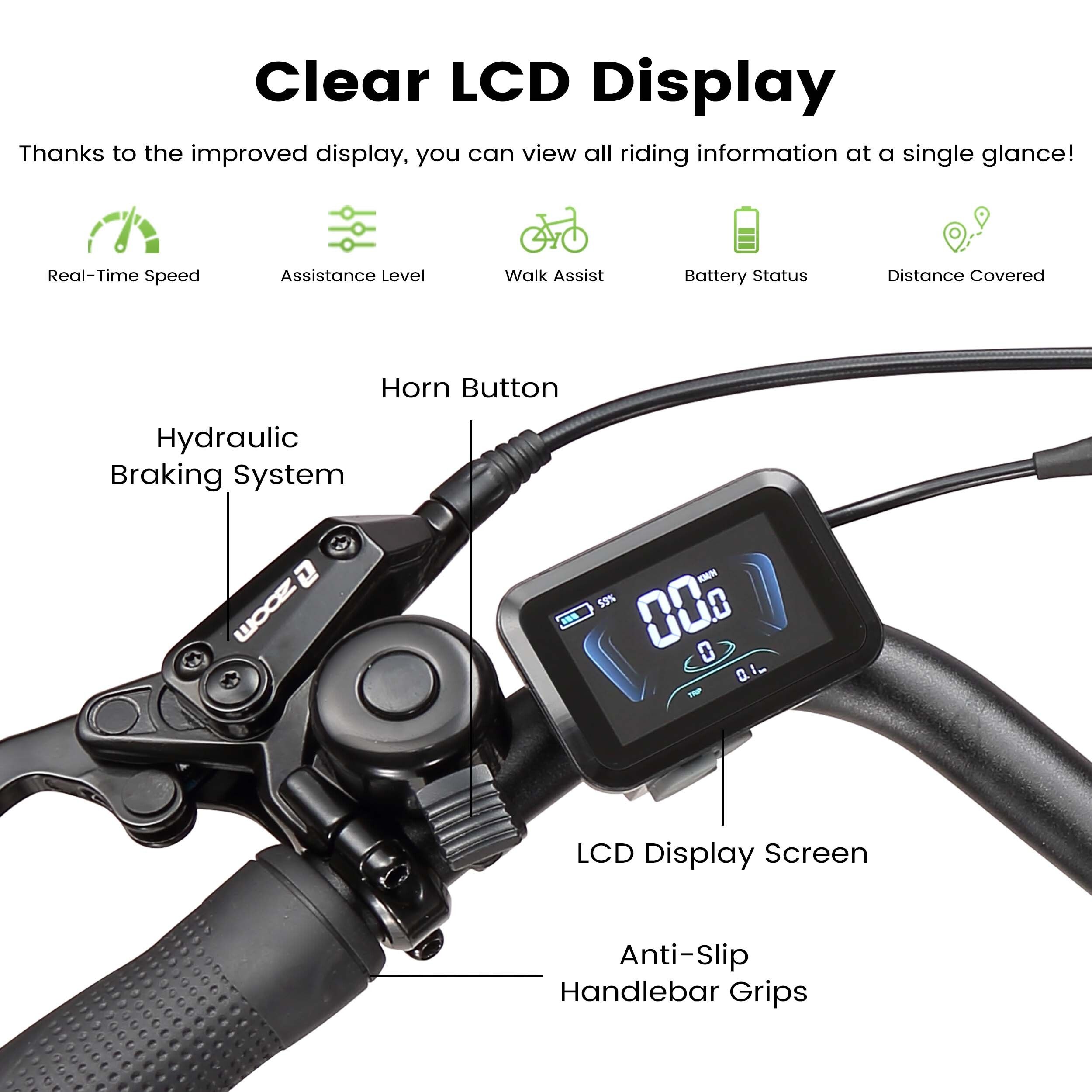 Maxtron Lira Elektrisches Pendler-Fahrrad mit 48V-15Ah-Akku