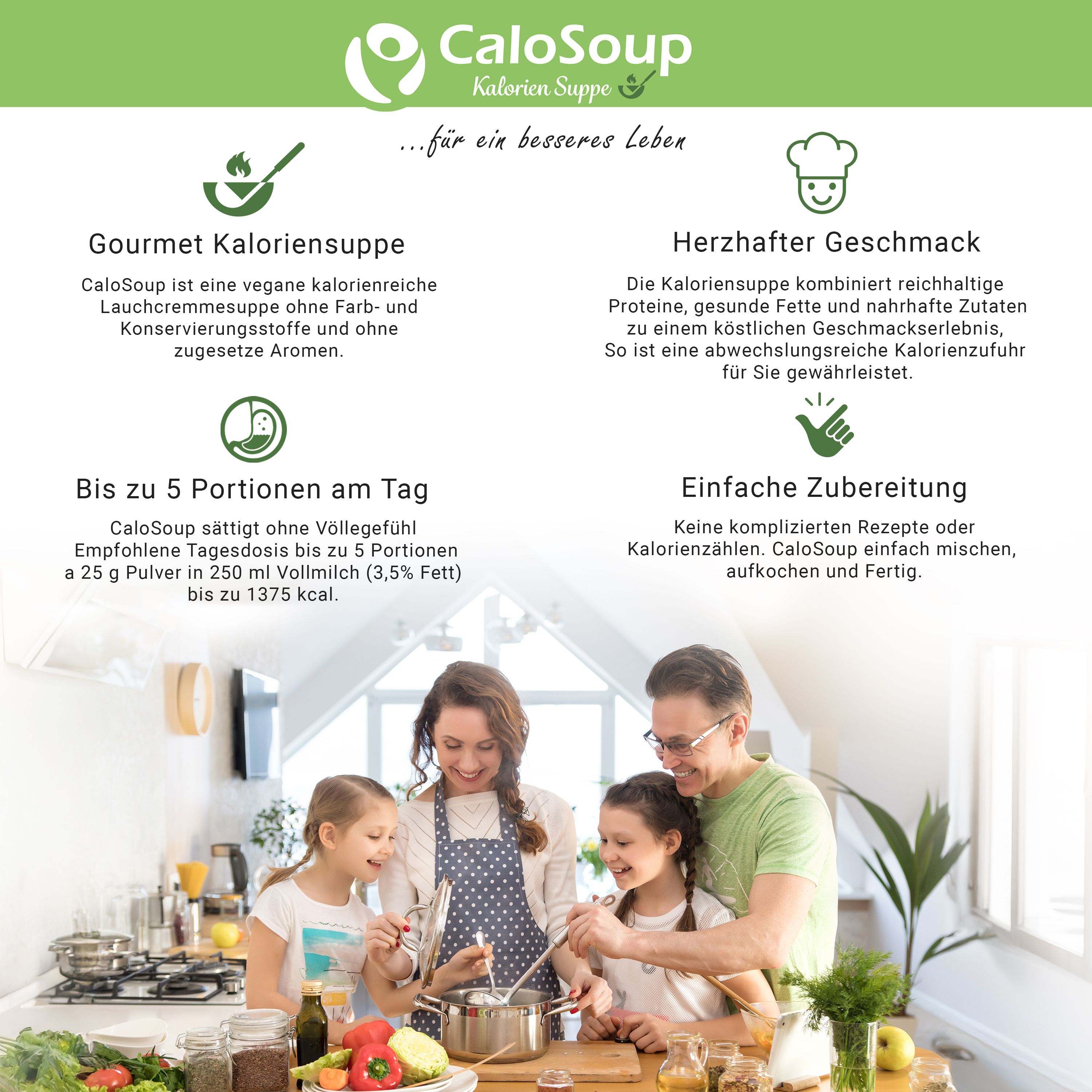 CaloSoup von Calovital - Gourmet Suppe als hochkalorische Nahrung