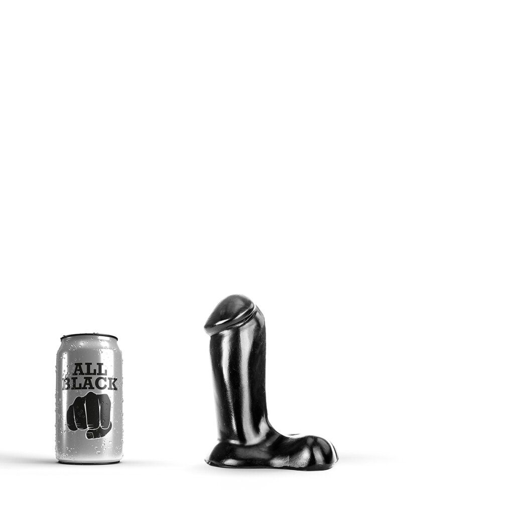 All Black - Dunker Dildo mit breiter Basis