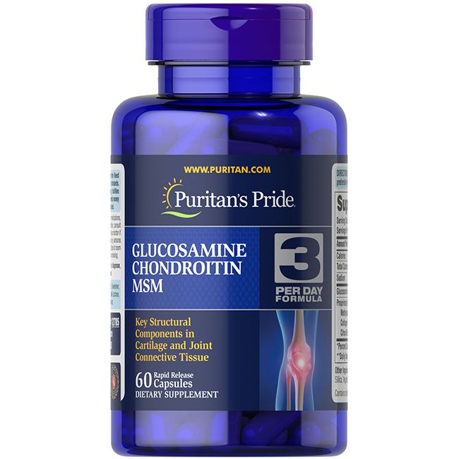 Puritan's Pride Glucosamin-Chondroitin-MSM (3 pro Tag Formel)