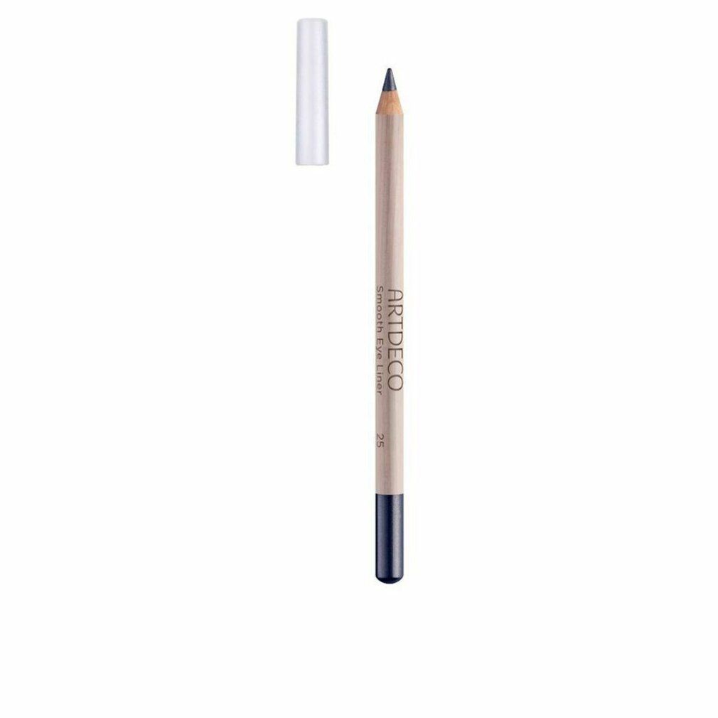 Artdeco Smooth Eye Liner. Holzstift mit schwarzer Spitze, dunklem Ende und separater Kappe. Aufschrift: Smooth Eye Liner.