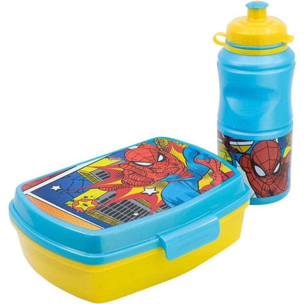 Spiderman 2-teiliges flaschen- und sandwichmaker-set