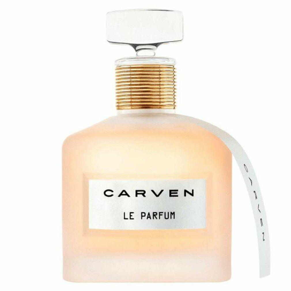 Carven Le Parfum Eau de Parfum Spray, Rückansicht mit weißem Anhänger.