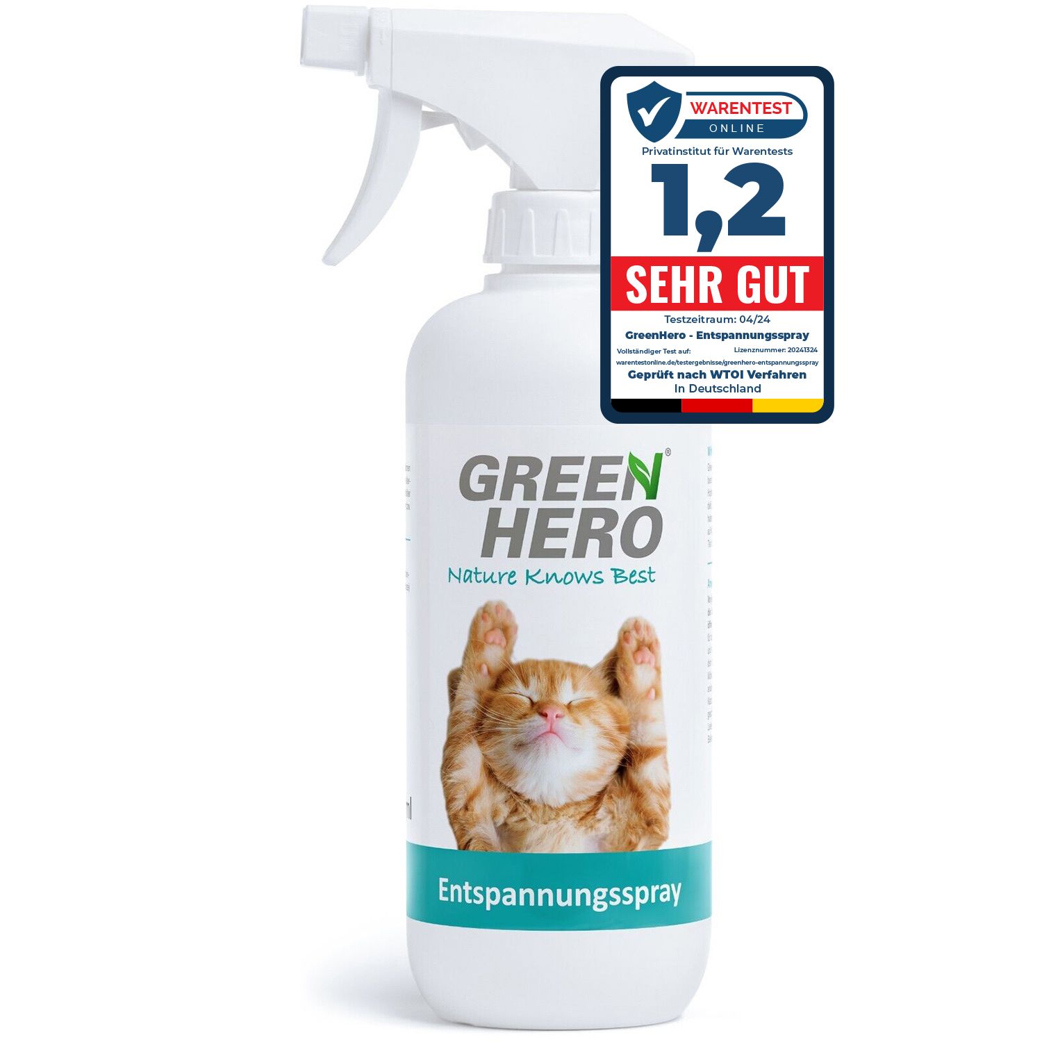 GreenHero Entspannungsspray für Katzen