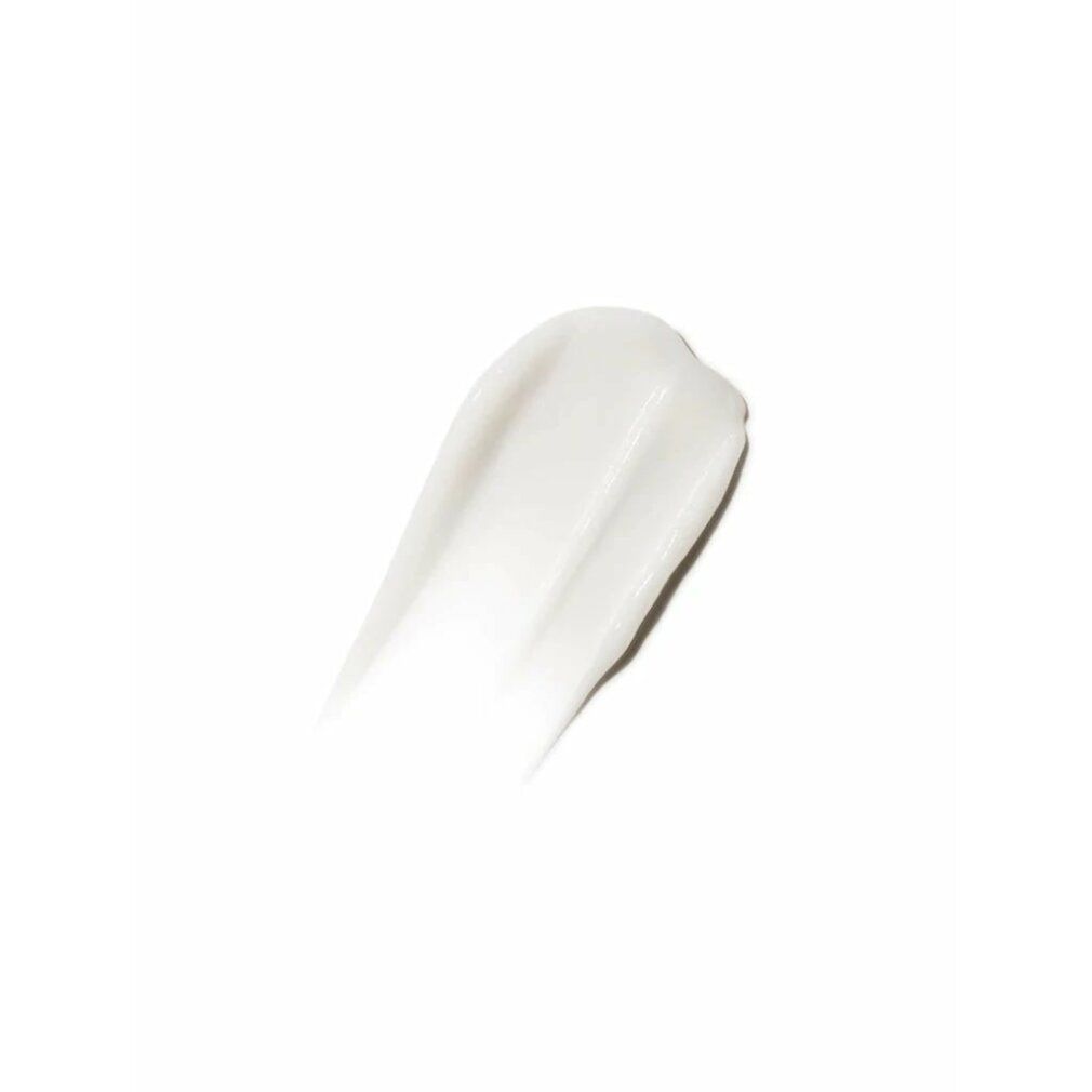 Weißes Styling Cream auf weißem Hintergrund. Creme-Textur.