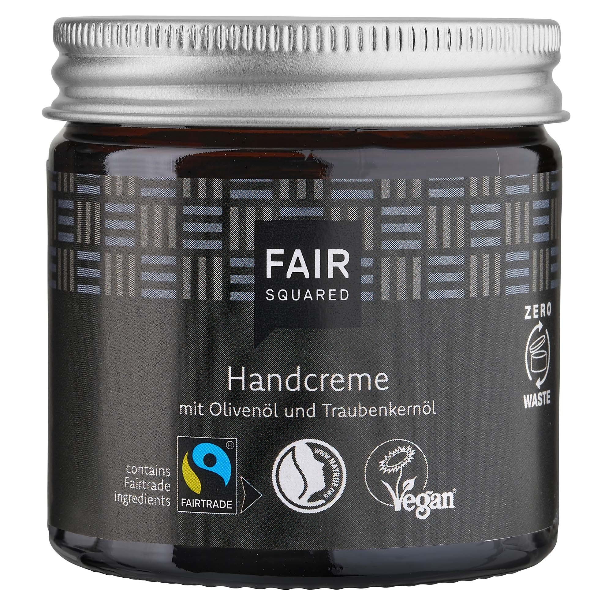 FAIR SQUARED Handcreme mit Oliven- und Traubenkernöl