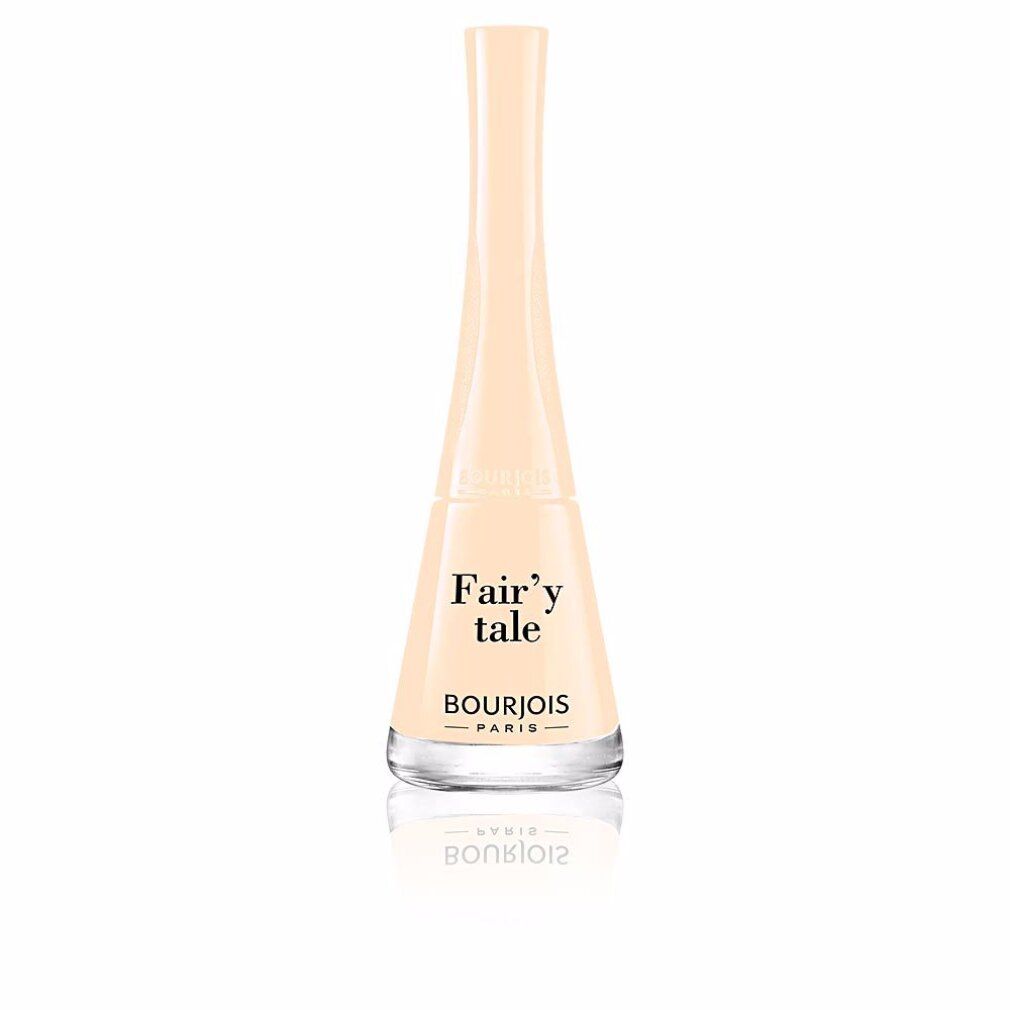 Nagellackflasche mit hellem Inhalt. Aufschrift: Fair'y tale, Bourjois Paris.