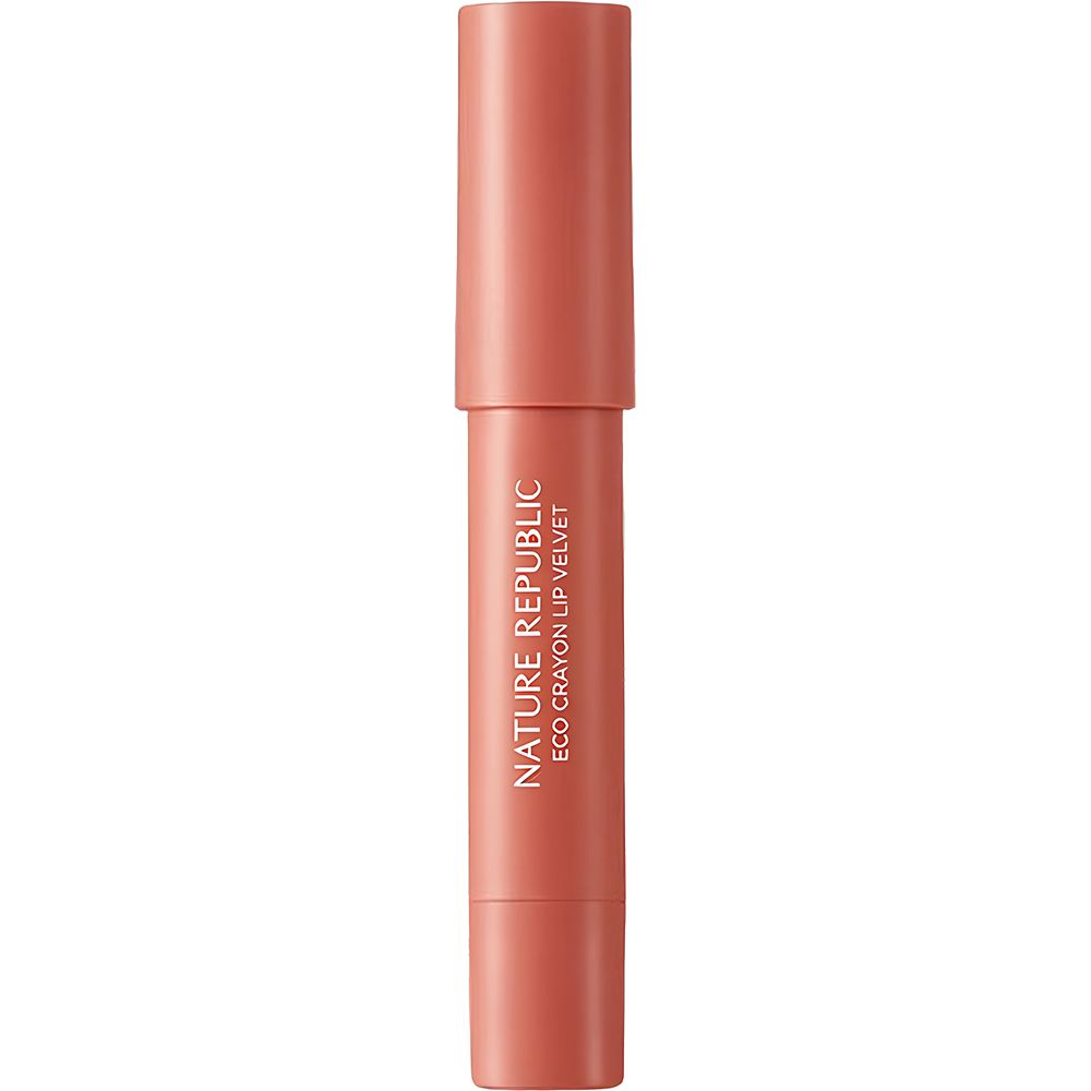 NATURE REPUBLIC By Flower Eco Crayon Lip Velvet Lipstick 05 Darjeeling Latte .