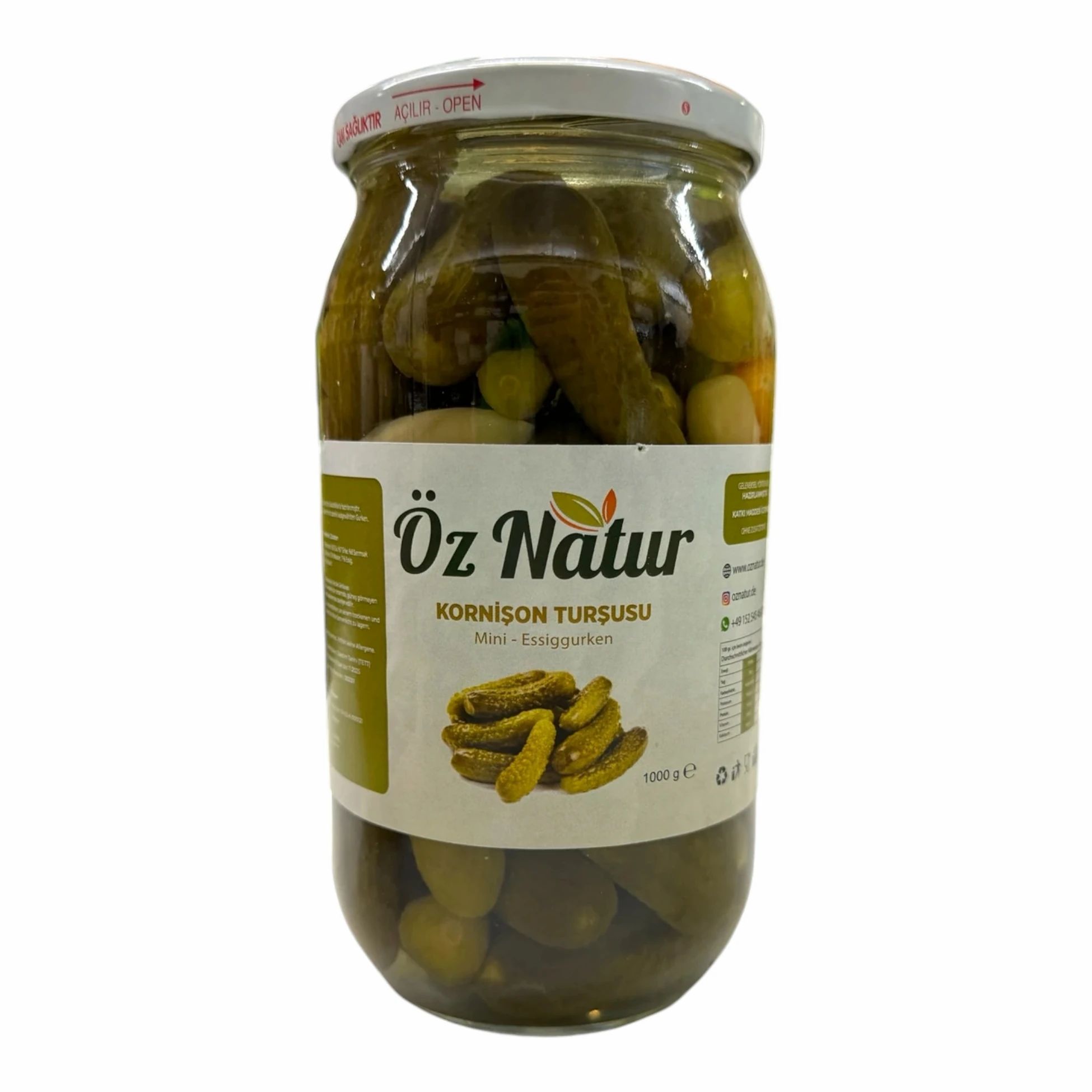 Öz Natur | Antep Hausgemachte Gewürzgurken (Kornison)