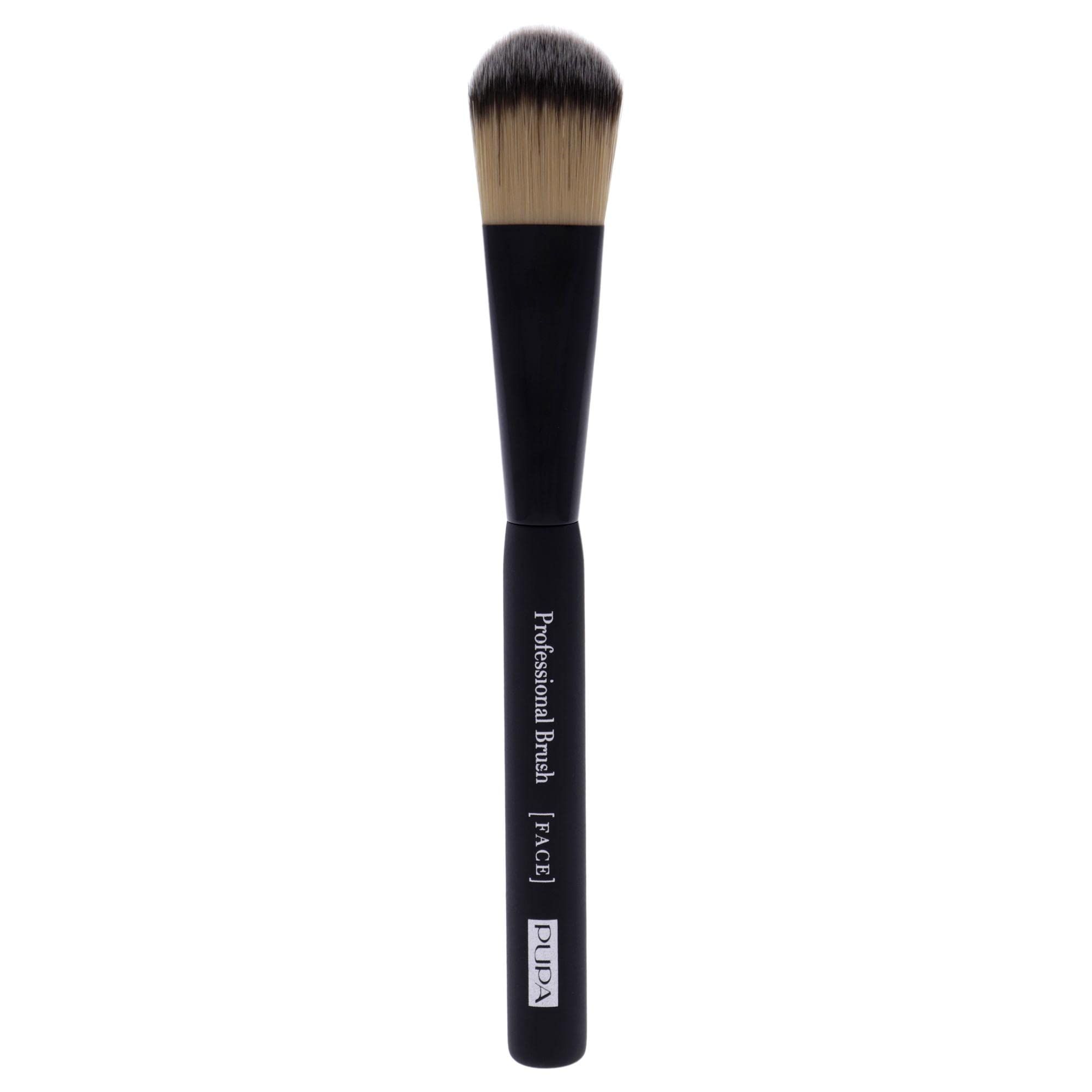 Pinsel mit schwarzem Griff und hellem Pinselkopf. Auf dem Griff steht "PUPA Professional Brushes [FACE]".