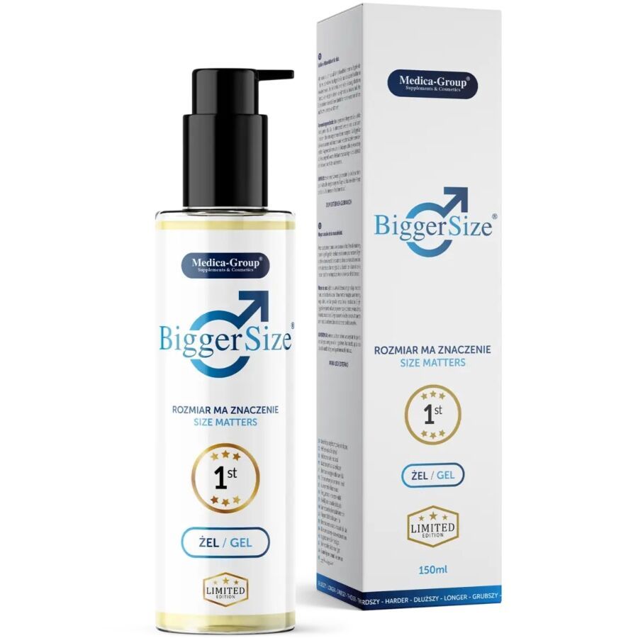 Medica-Group Intimgel für Männer, Bigger Size, Flasche mit Pumpspender. 150ml. Gel/Zel.