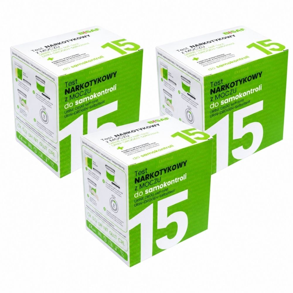 BISAF 15-in-1 Drogentest Urin für 15 Substanzen