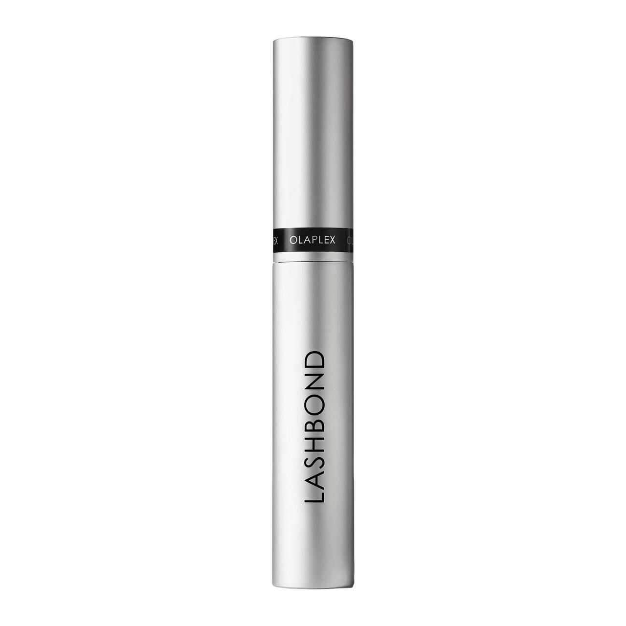 Silberfarbene Tube mit schwarzem Deckel. Auf der Tube steht "LASHBOND".