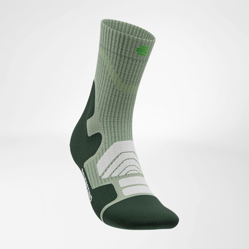 BAUERFEIND Sports Outdoor Merino Kompressionssocken Wandersocken Mid Cut Women