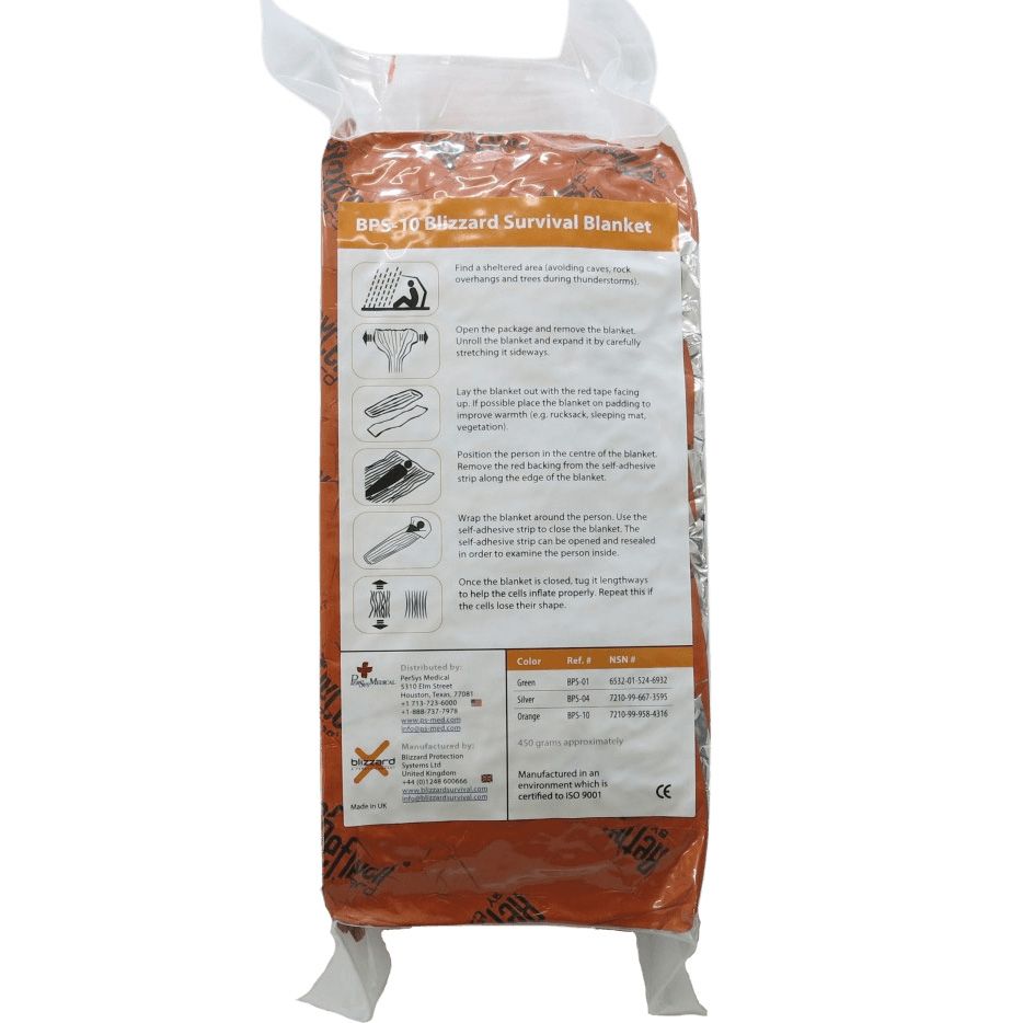 Blizzard Trauma Decke orange, 3-lagig Reflexcell