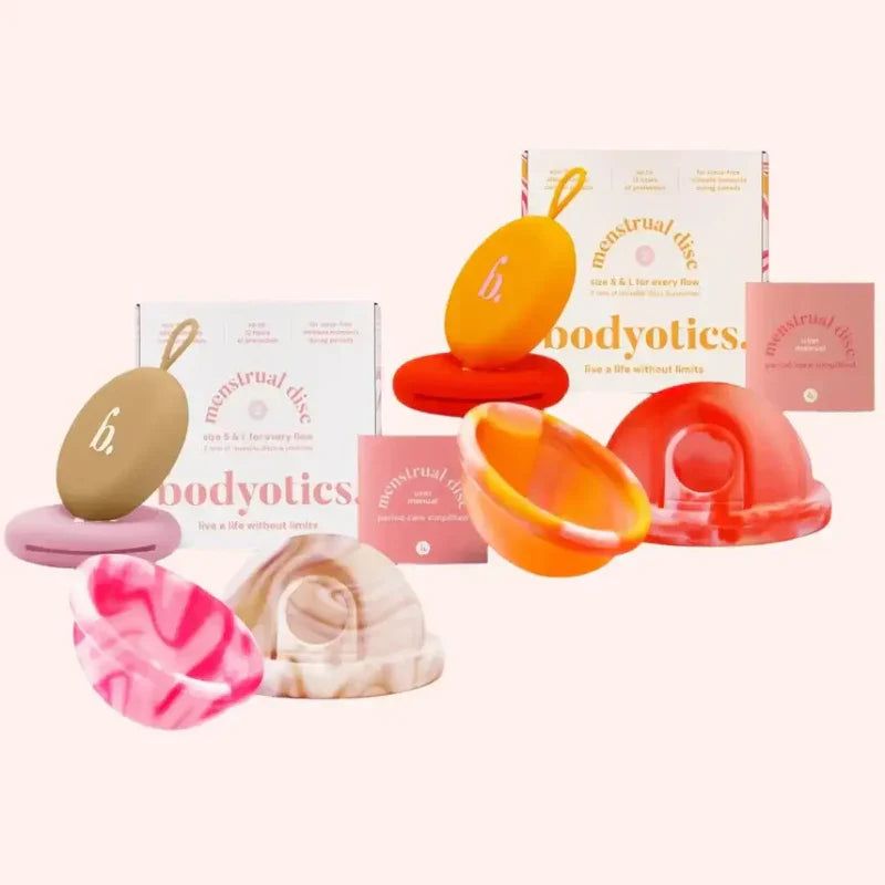 Bodyotics Probierpaket für Freundinnen! Wiederverwendbare Menstruationsscheiben (2 Sets)