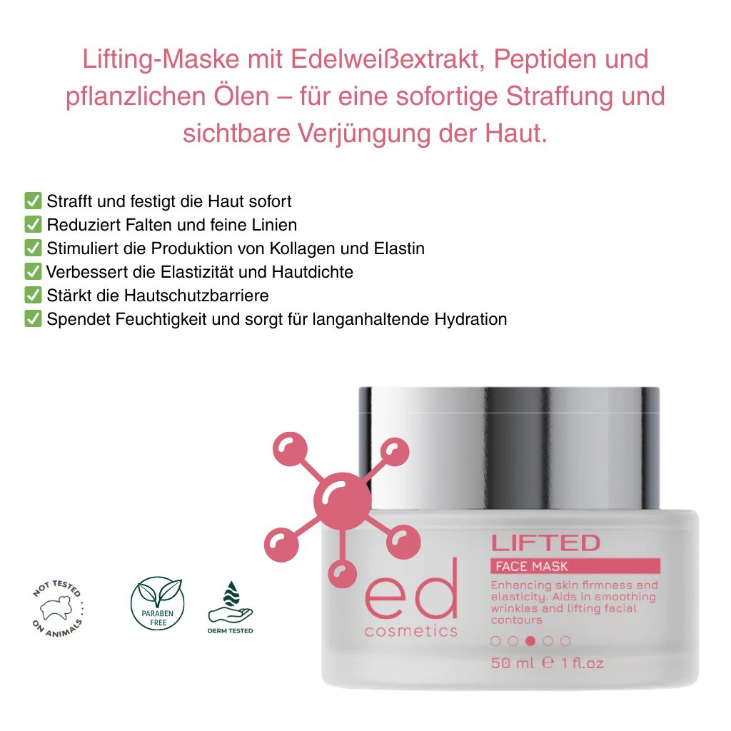 ED COSMETICS Lifting Maske – Straffung, ANTI-AGING & Hautverjüngung