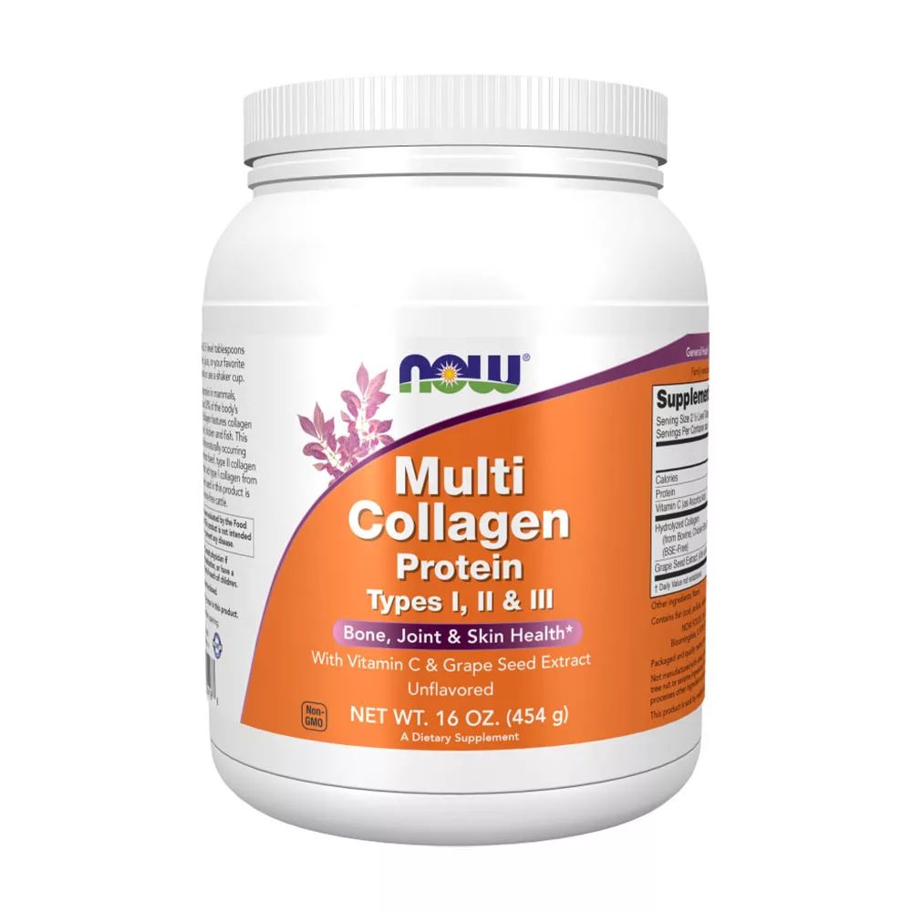 NOW FOODS Multi Collagen Protein, Pulver