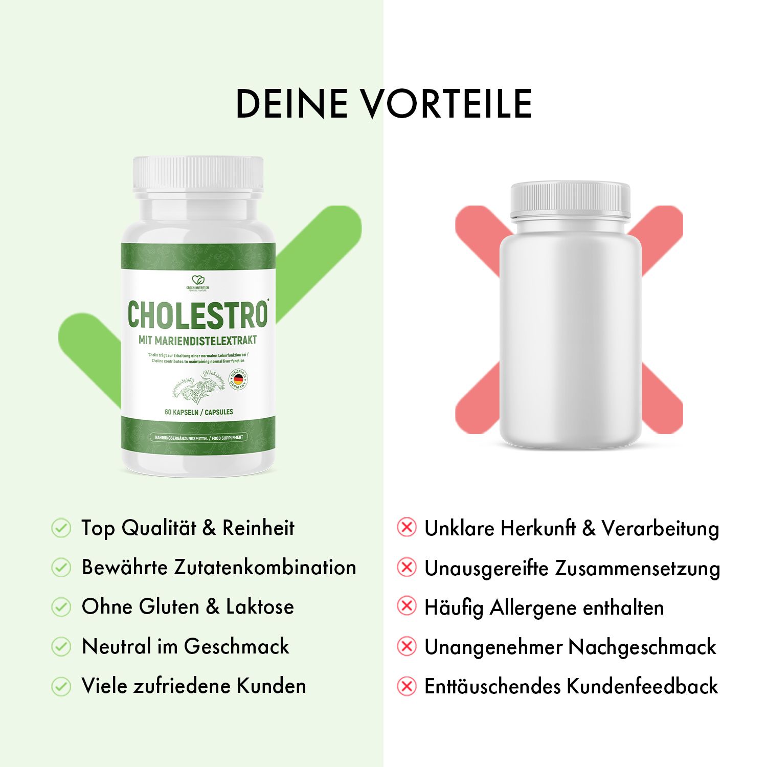 Green Nutrition Cholestro Kapseln