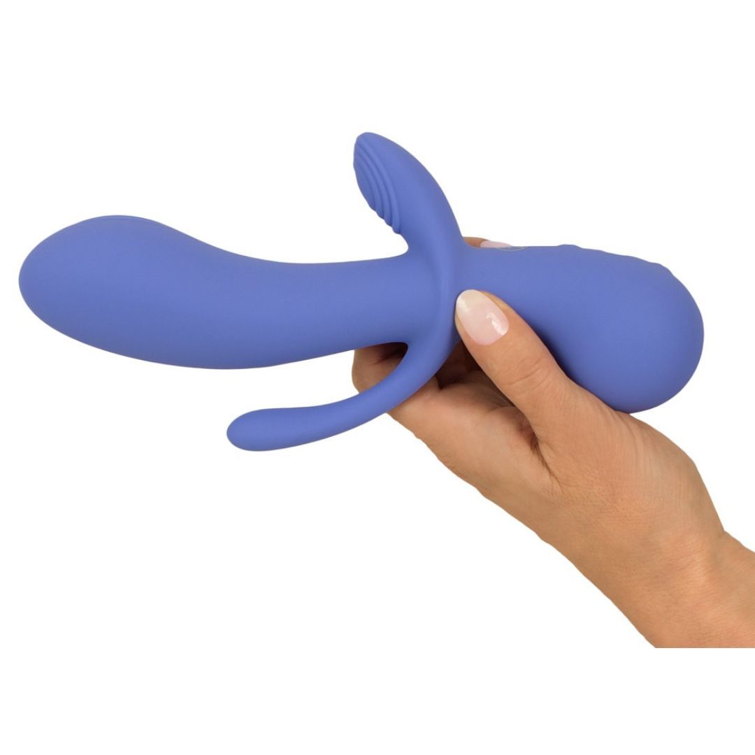 Rabbitvibrator "Vibrator 1" mit Analstimulator | 2 Motoren, je 10 Modi | AWAQ.U