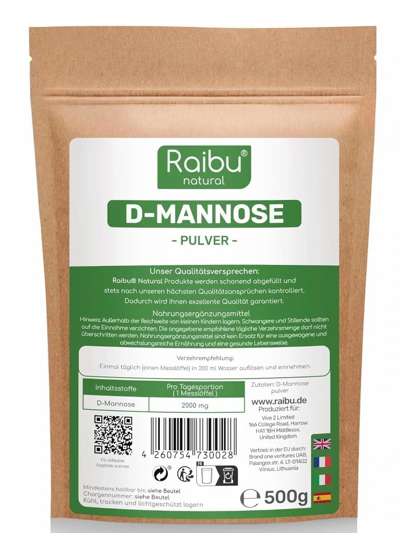 RAIBU D-Mannose Pulver 500 g
