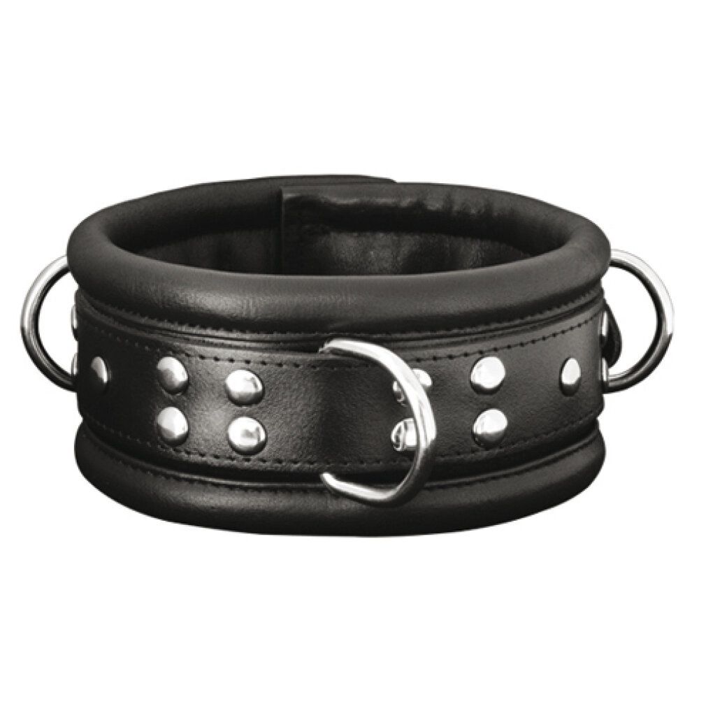 xx-dreamstoys Leder-Halsfessel breit schwarz