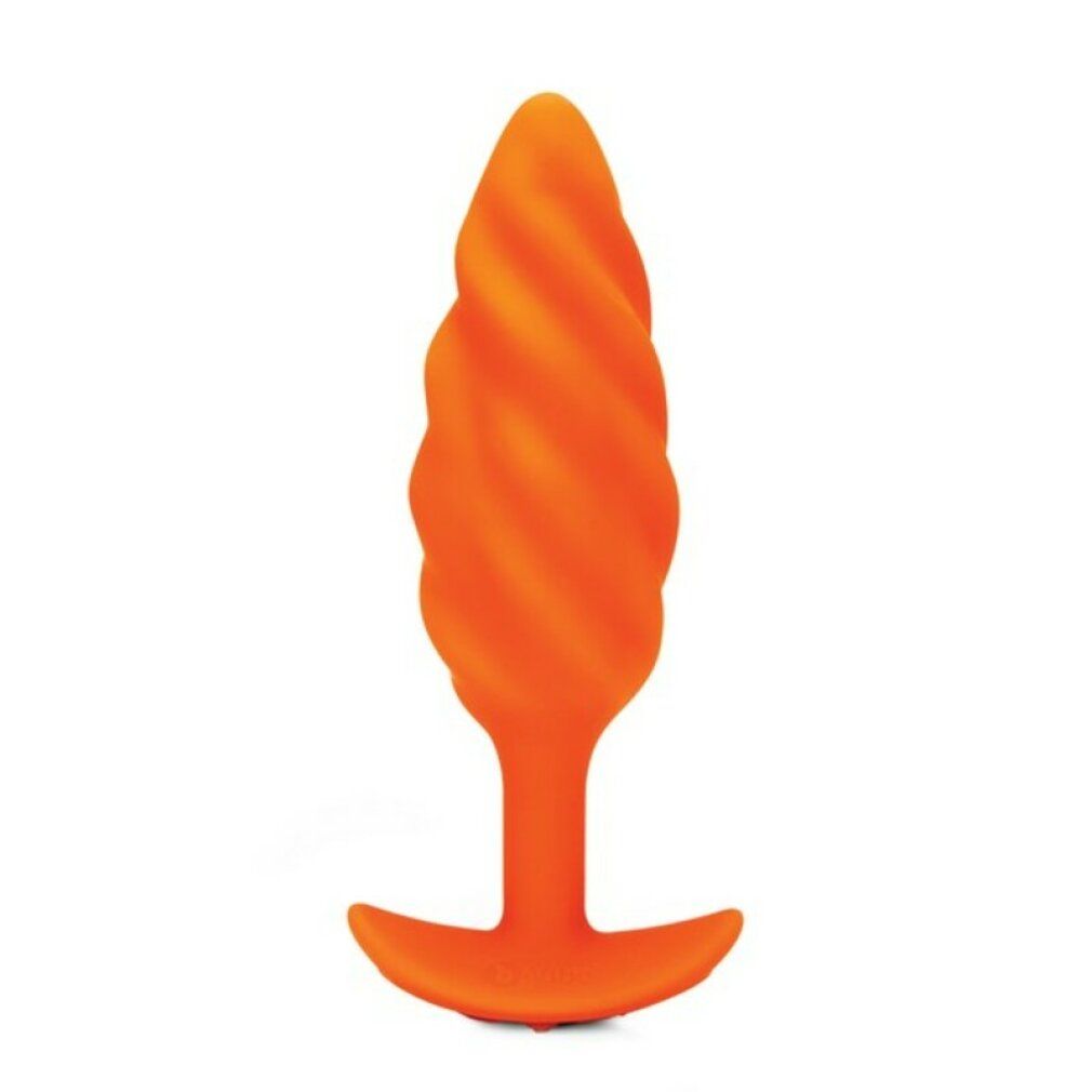 Orangefarbener, strukturierter Plug. Geriffelte Oberfläche, T-förmiger Griff.