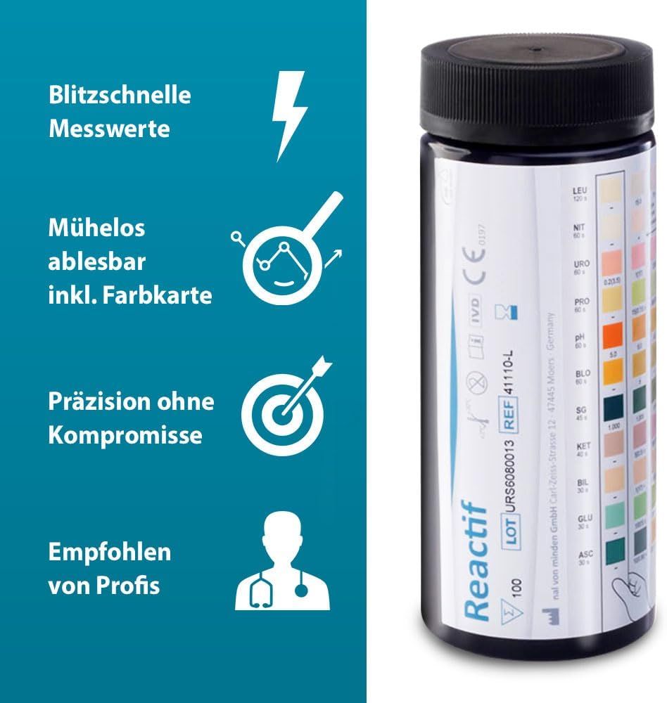 Reactif Gesundheitstest - Urin Teststreifen für 11 Parameter