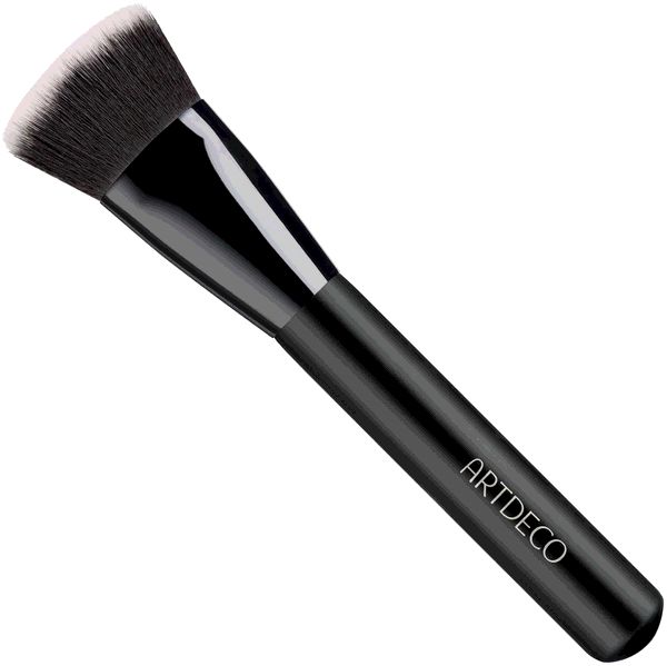 Artdeco Contouring Pinsel mit schwarzem Griff und dichtem, flachem Bürstenkopf.