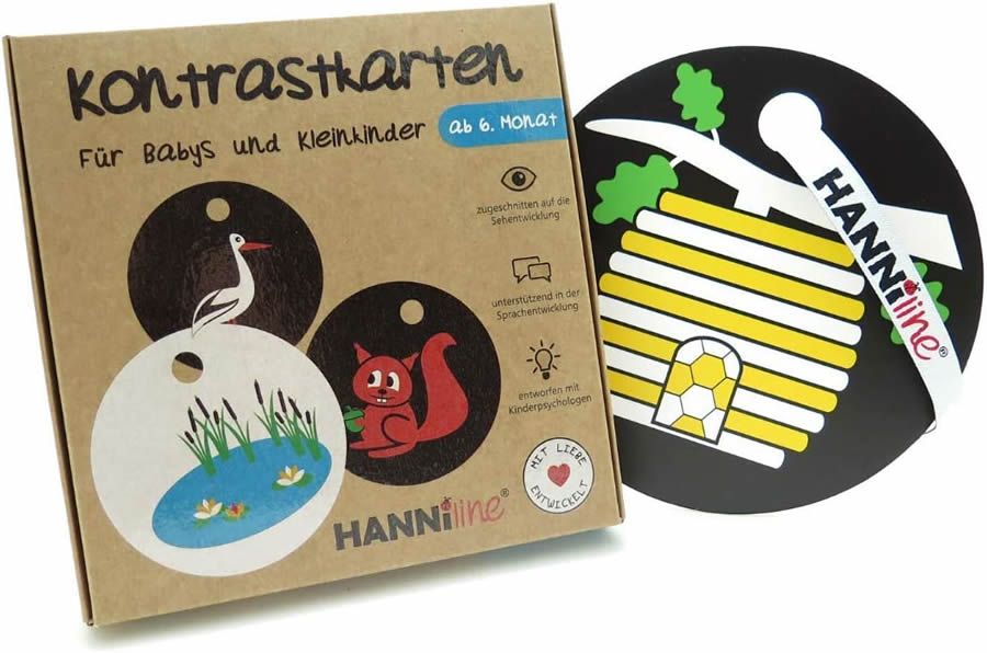 Kontrastkarten für Babys & Kleinkinder ab 6. Monat
