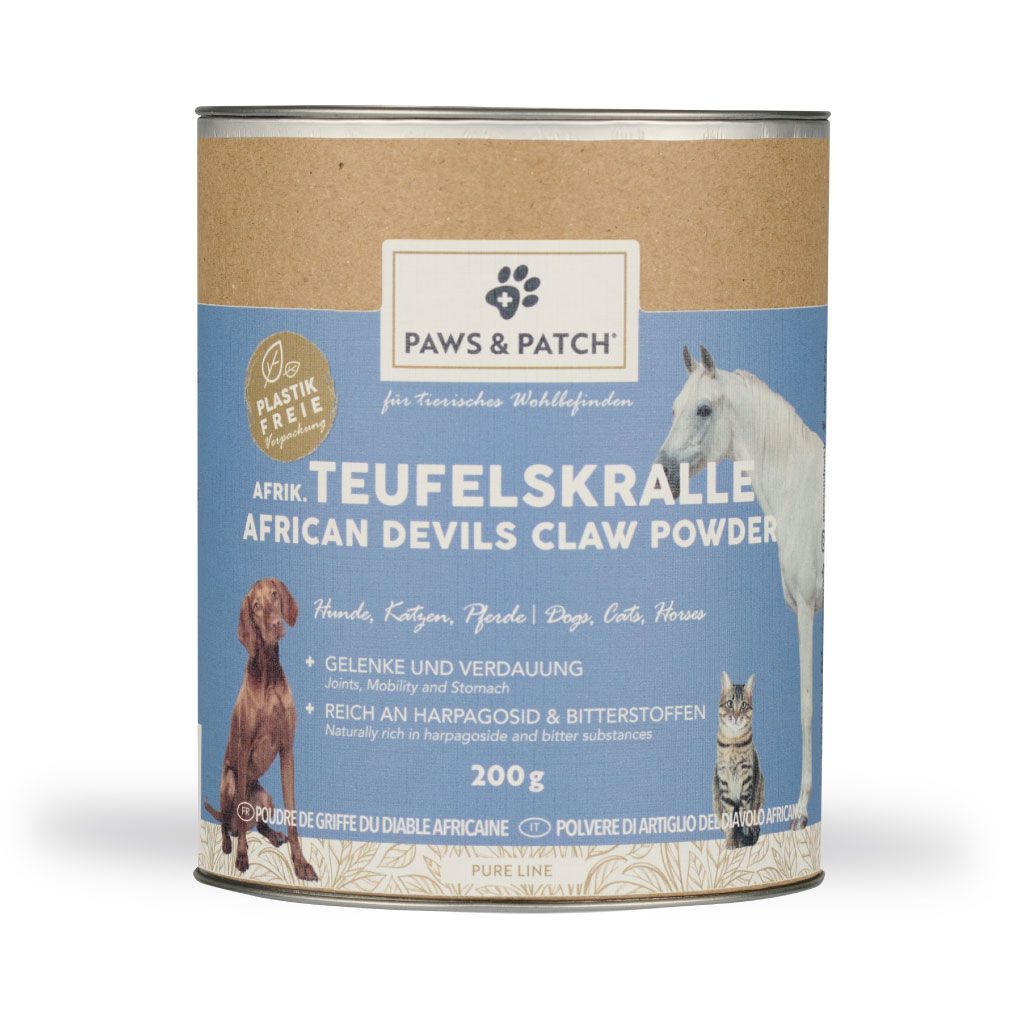 PAWS&PATCH Teufelskralle Pulver 200g für Hunde, Katzen & Pferde
