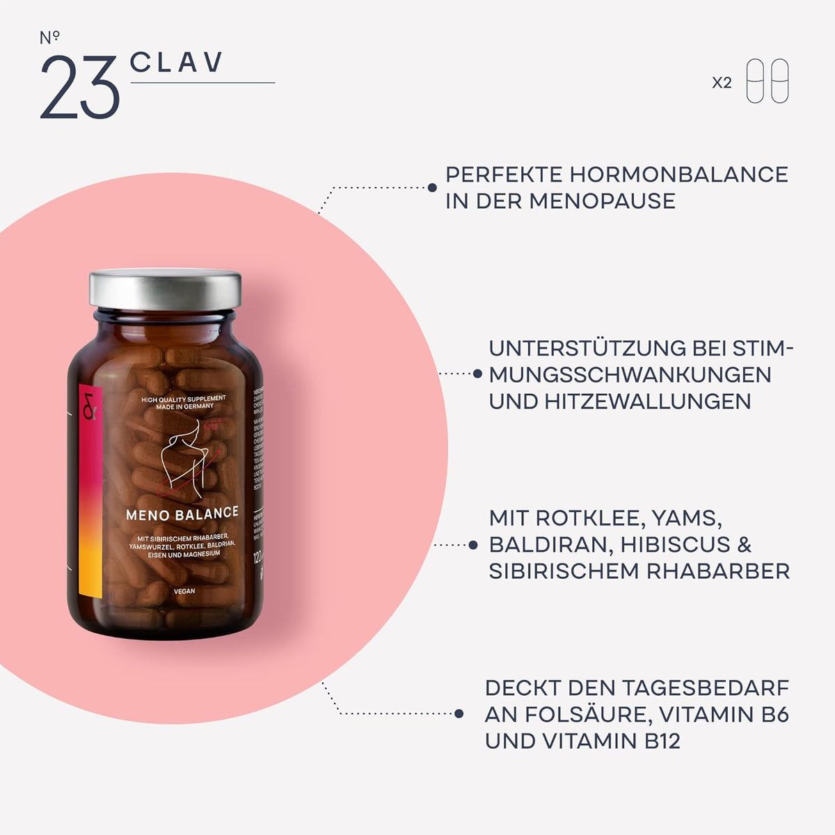 Clav N°23 MENO BALANCE Hormonbalance ab 45+
