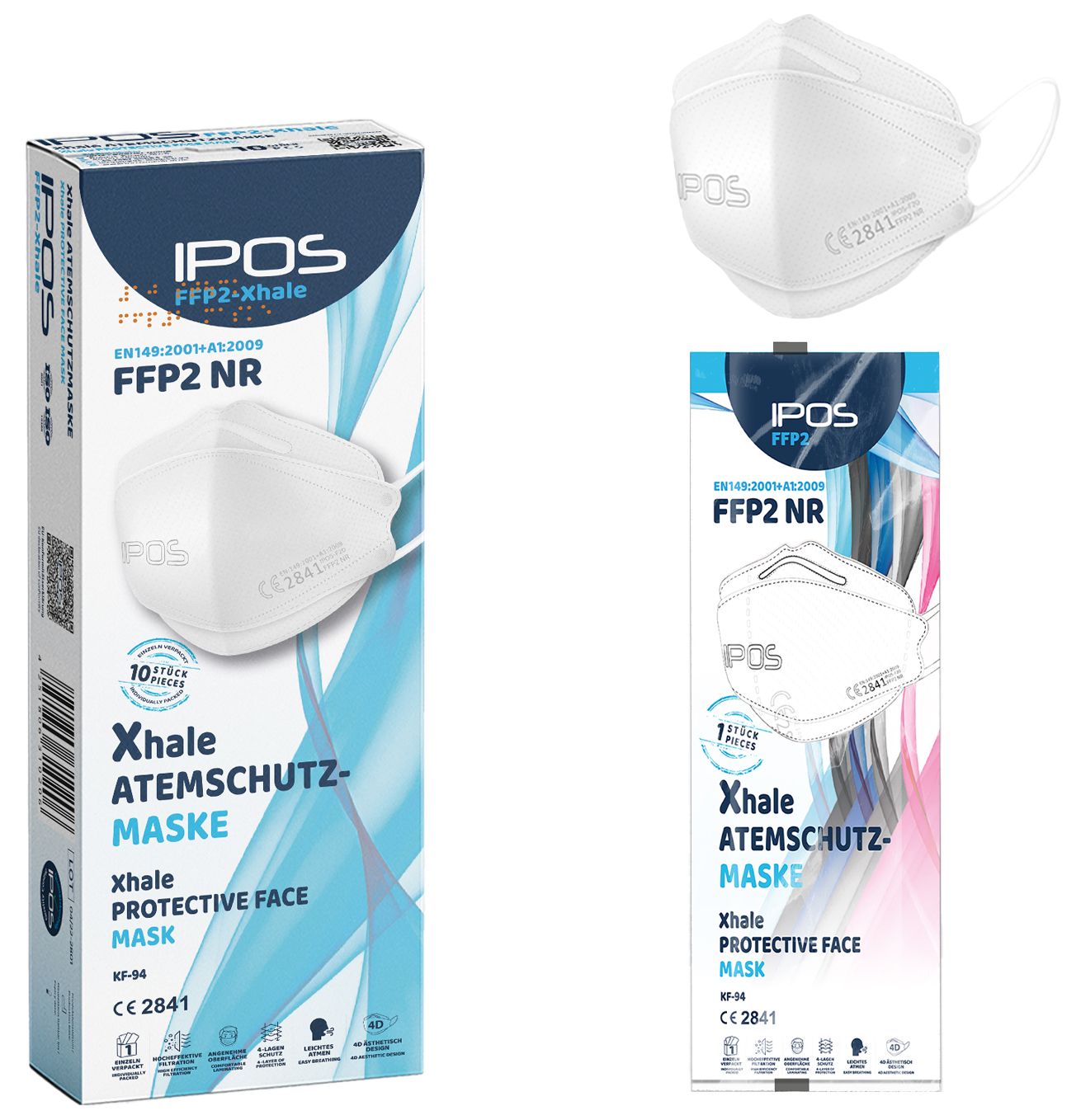 IPOS-FFP2 Xhale Masken einzelverpackt
