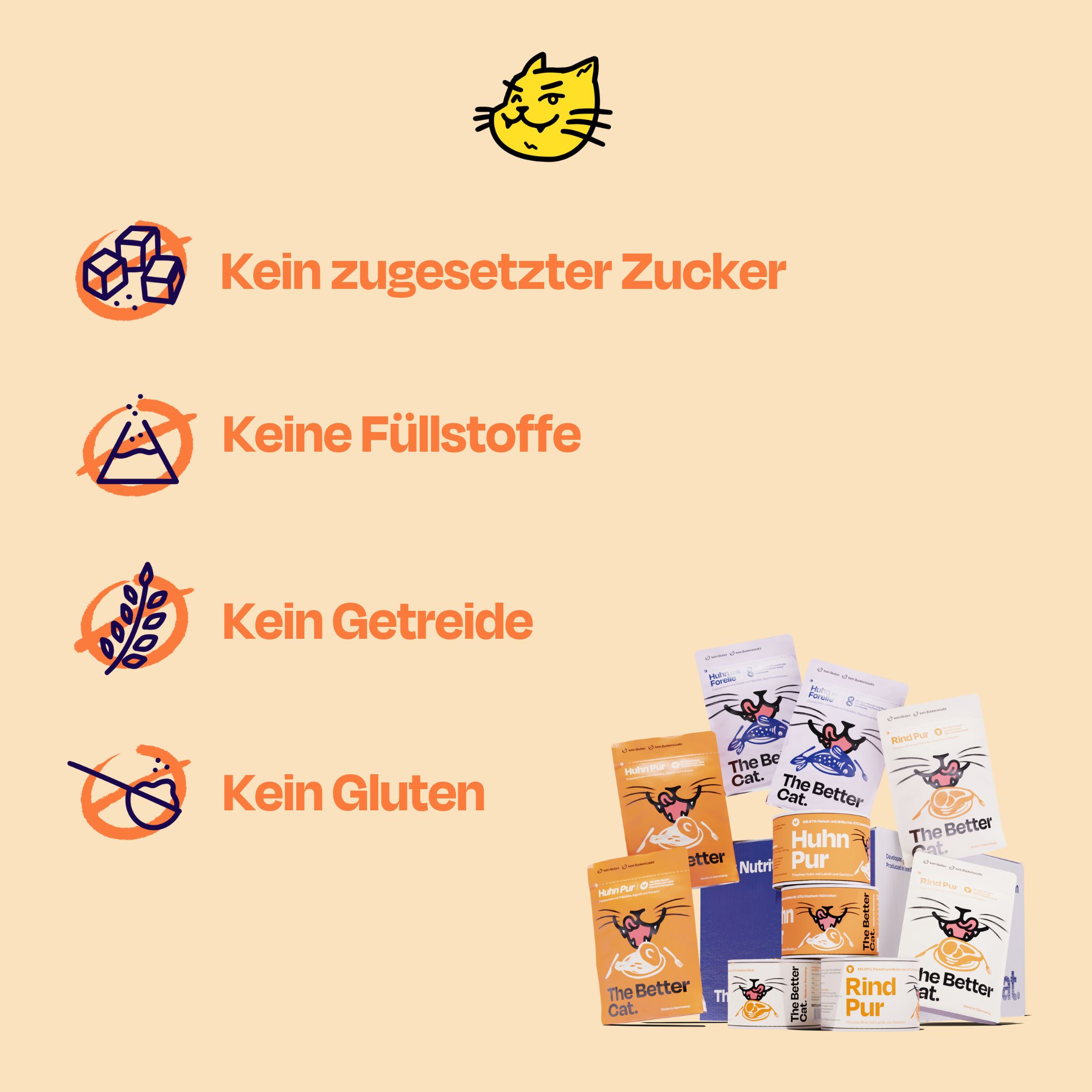 The Better Cat Katzenfutter Nass - Rind