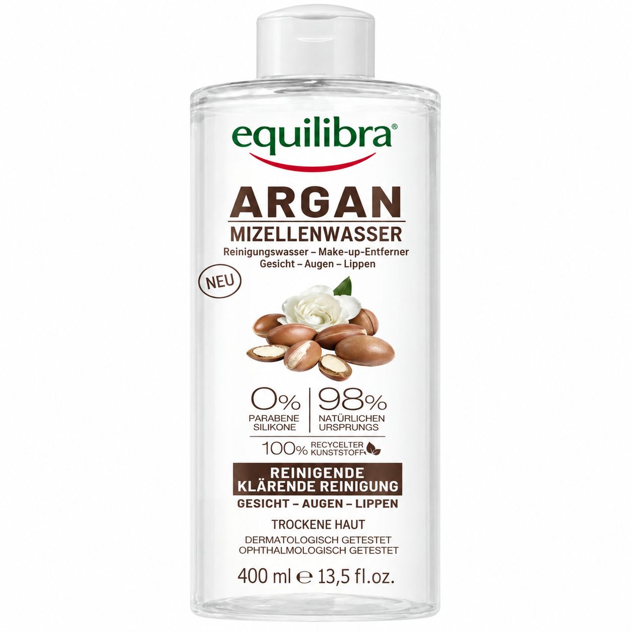 Equilibra Argan Mizellenwasser, 400 ml.