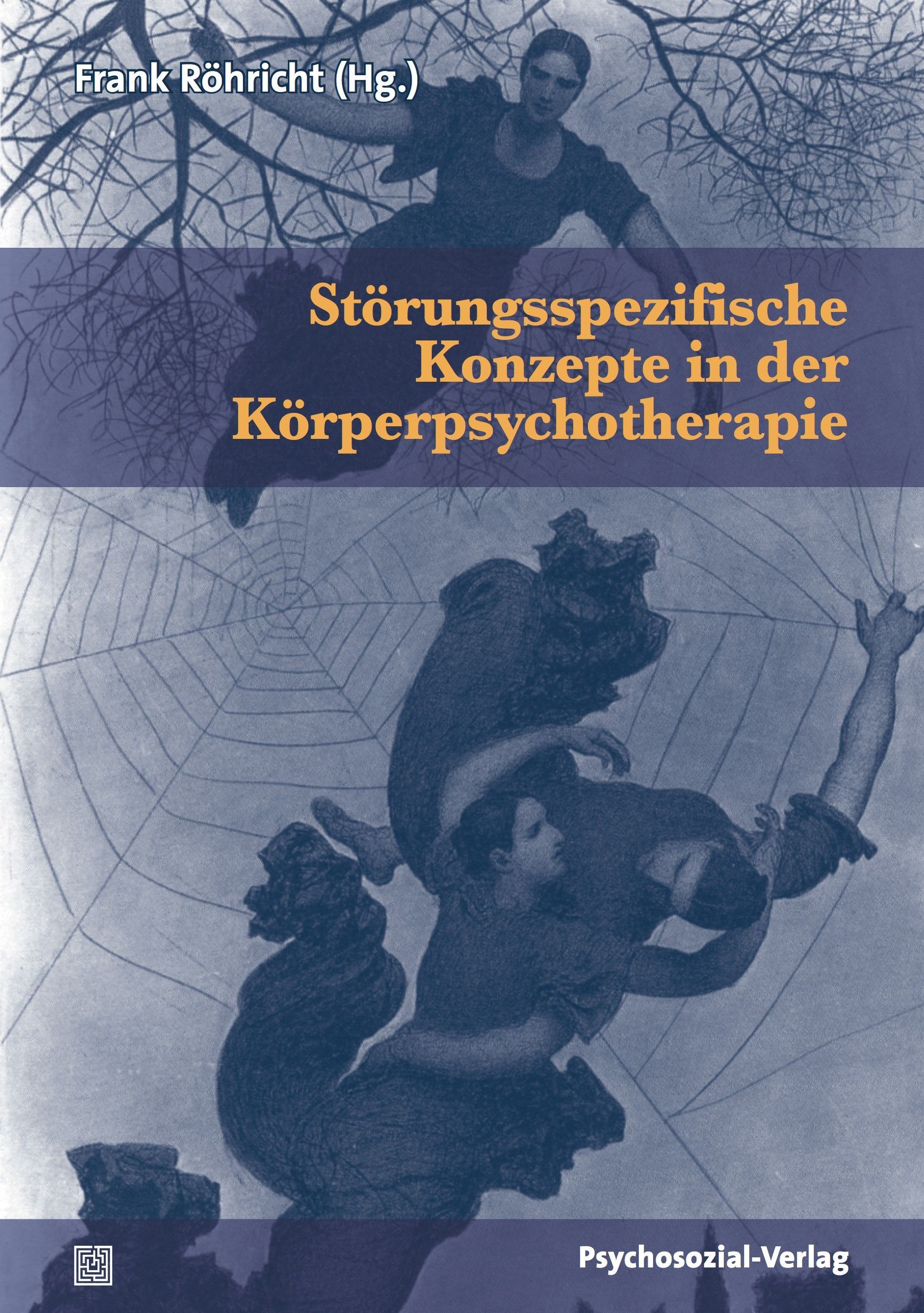Buchcover mit Titel: Störungsspezifische Konzepte in der Körperpsychotherapie. Autor: Frank Röhrricht (Hg.). Verlag: Psychosozial-Verlag.