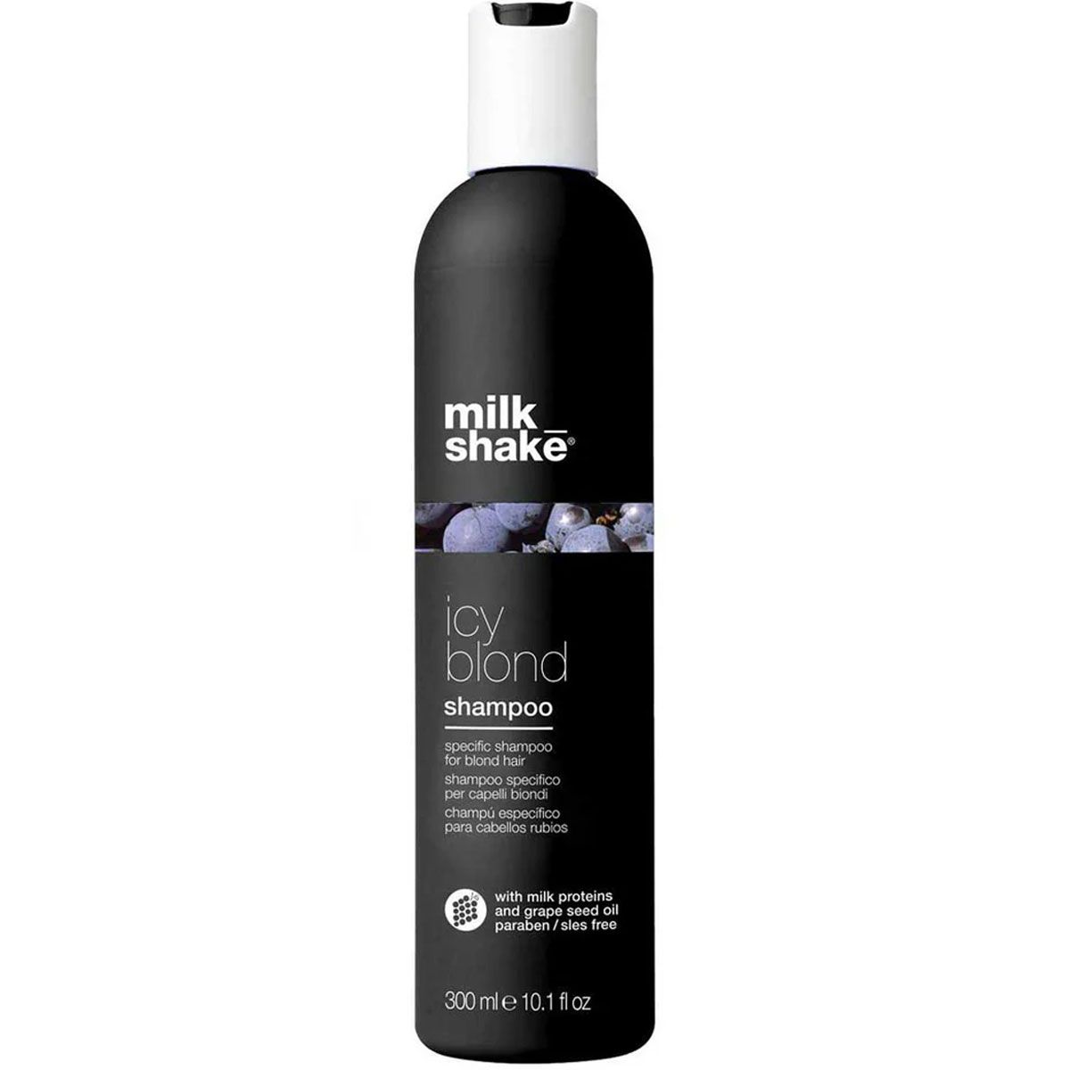 Milk-shake Icy Blond Shampoo, 300 ml. Spezifisches Shampoo für blondes Haar mit aschigem Effekt.