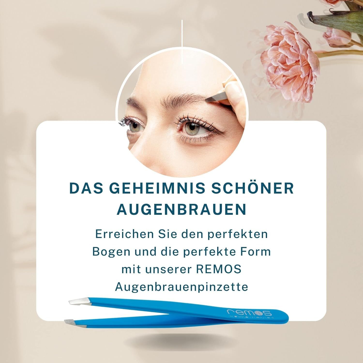 REMOS Augenbrauenpinzette schräg
