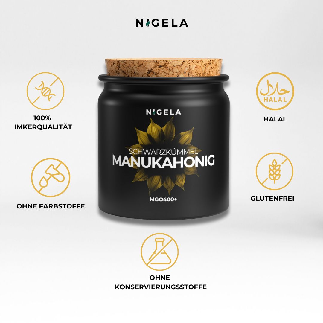 Nigela Schwarzkümmel Manuka Honig