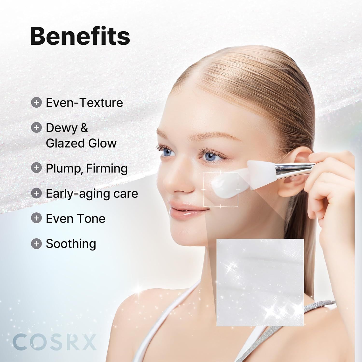 Vorteile der PDRN Exosome Skinplaning Glaze Mask: Ebenmäßige Textur, Glanz, Straffung.