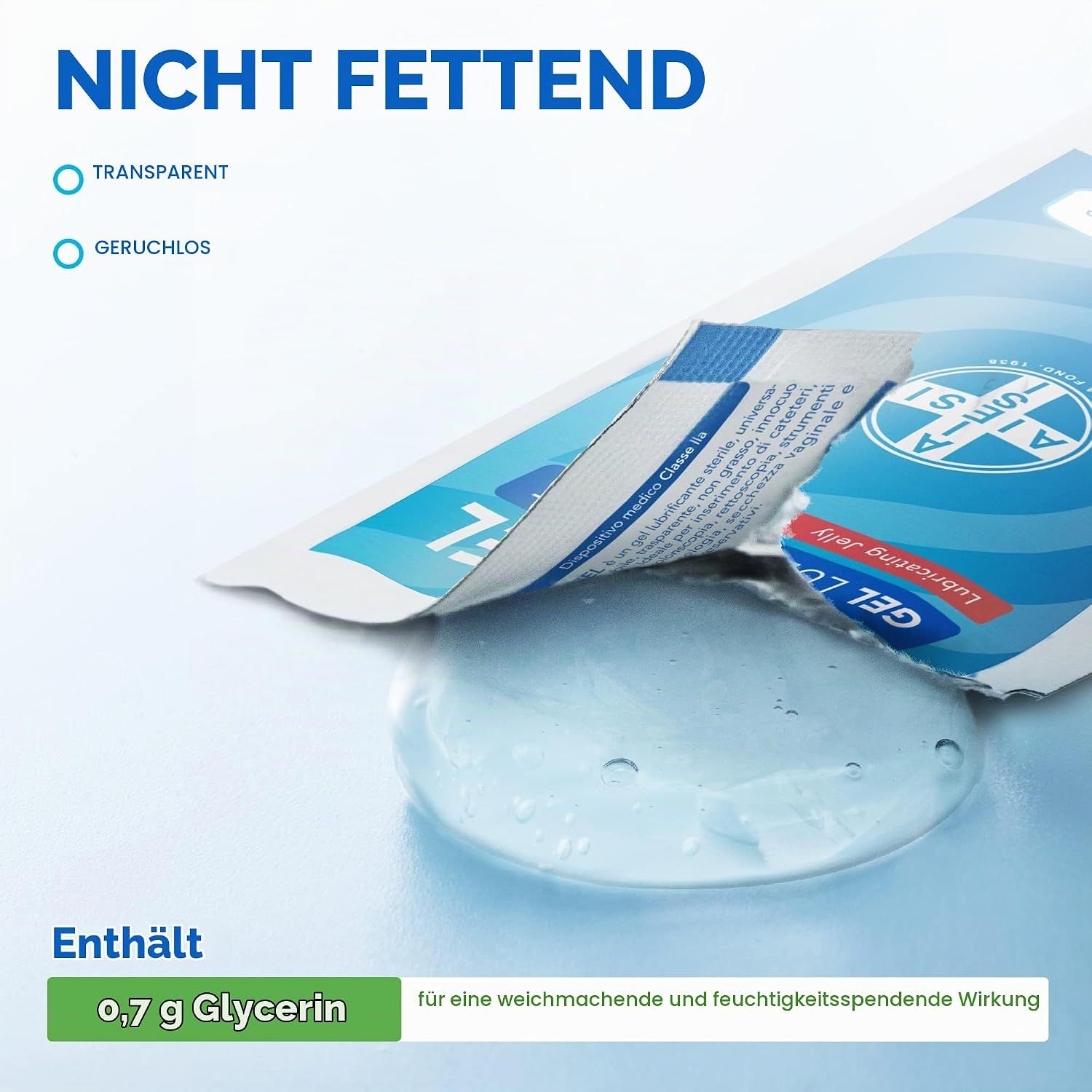 Gleitgel Gleitmittel Tube und Schachtel, auf Wasserbasis.