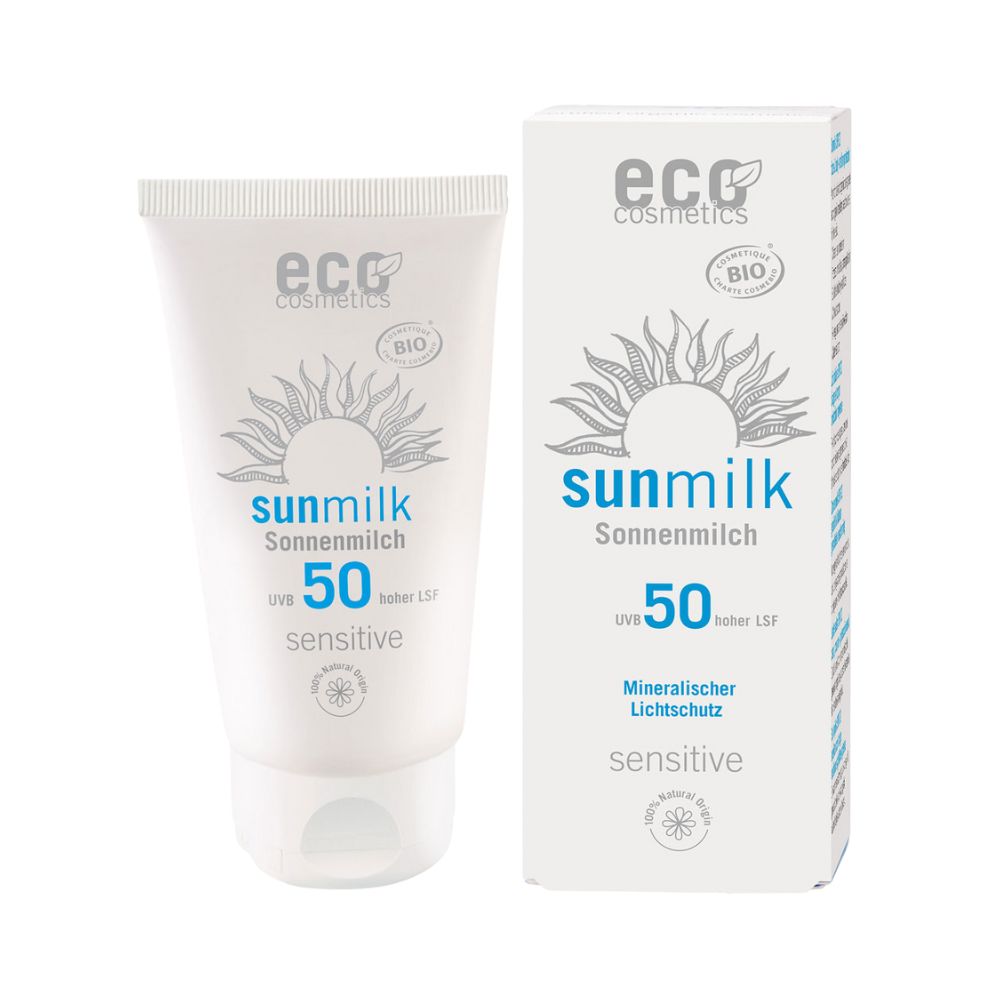 eco cosmetics Sonnenmilch LSF50 sensitive 75ml