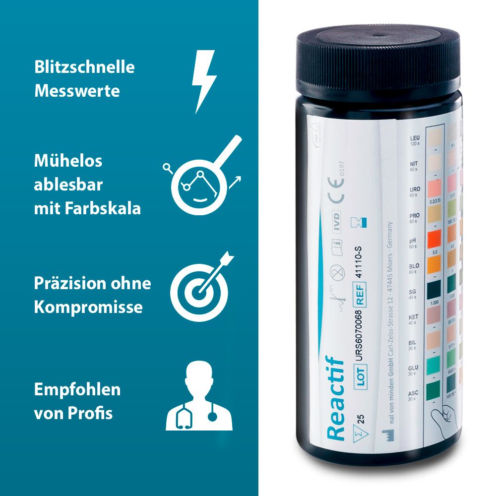 Reactif Gesundheitstest - Urin Teststreifen für 11 Parameter