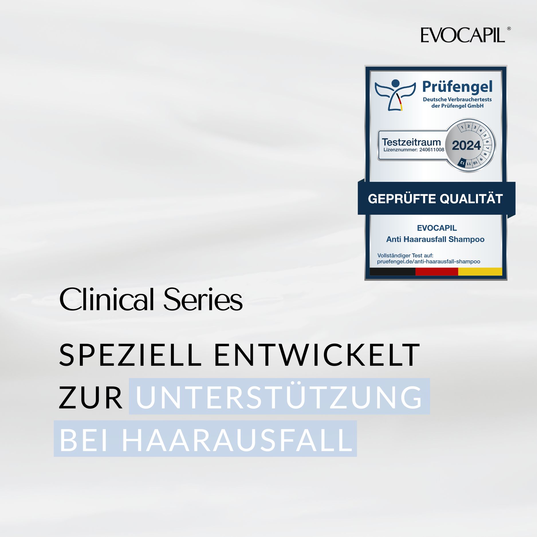 Vitamine-Komplex: Panthenol (B5), Niacinamid (B3), Biotin (B7) für Haarwachstum, Feuchtigkeit & Schutz.
