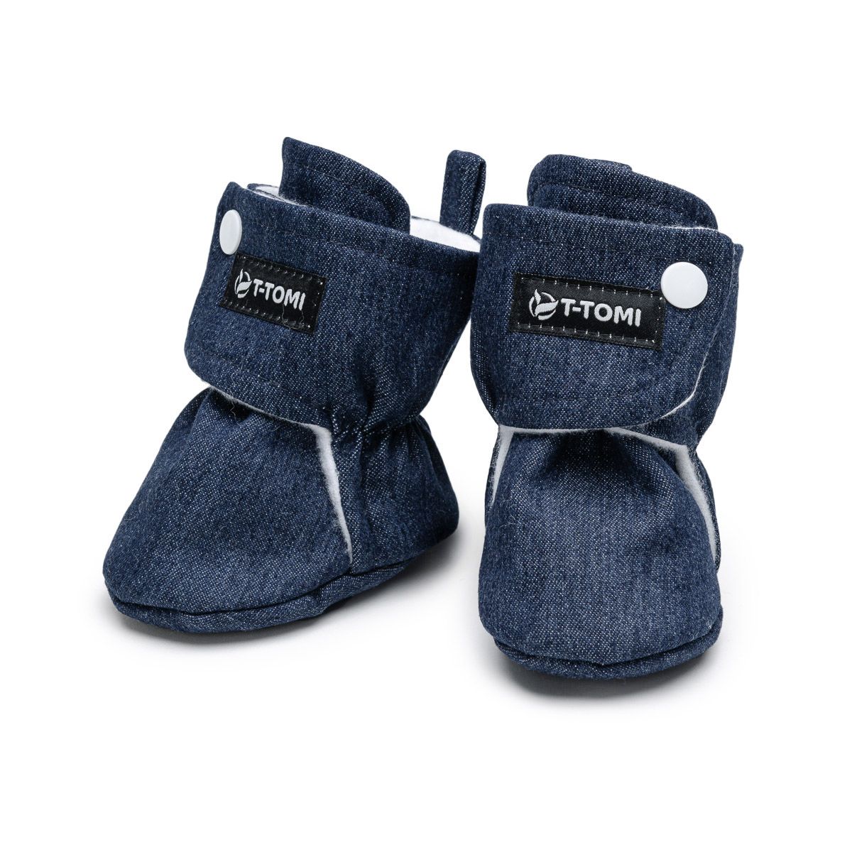 T-TOMI Krabbelschuhe Navy DENIM (3-6 Monate)