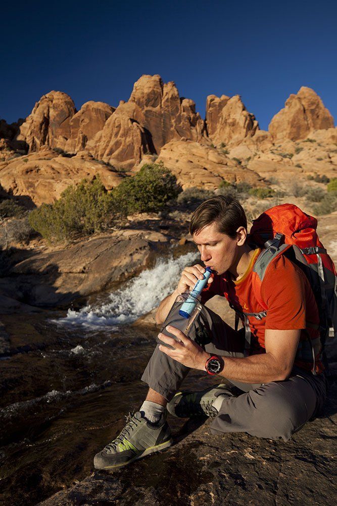 LifesStraw Strohhalm Wasserfilter - blau