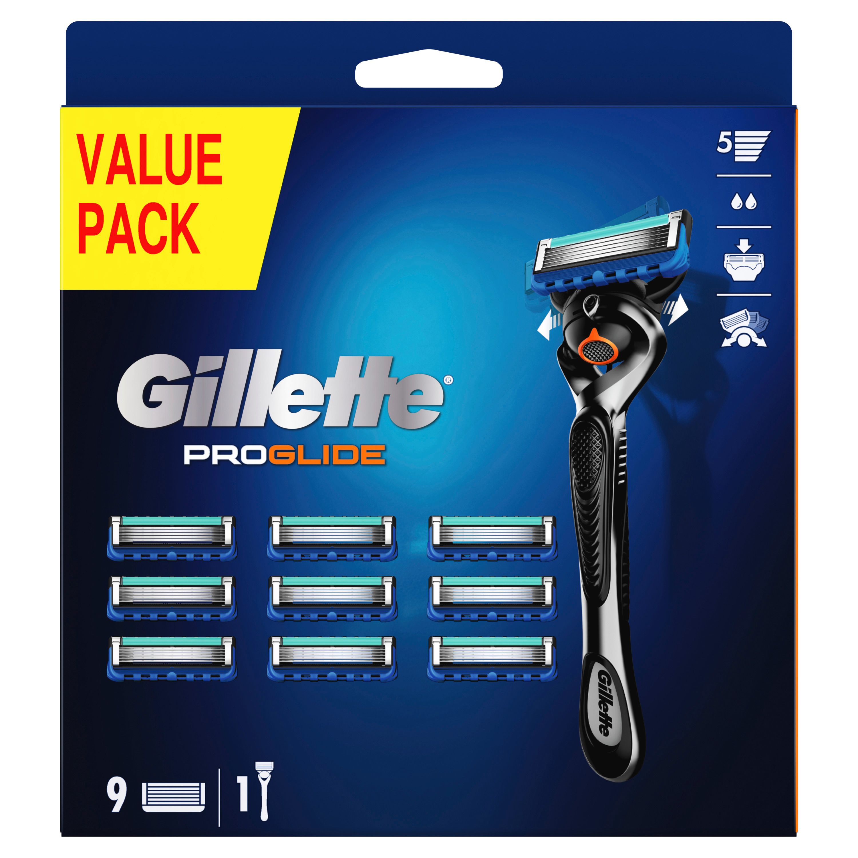 Gillette - Nassrasierer "ProGlide" inkl. 10 Klingen