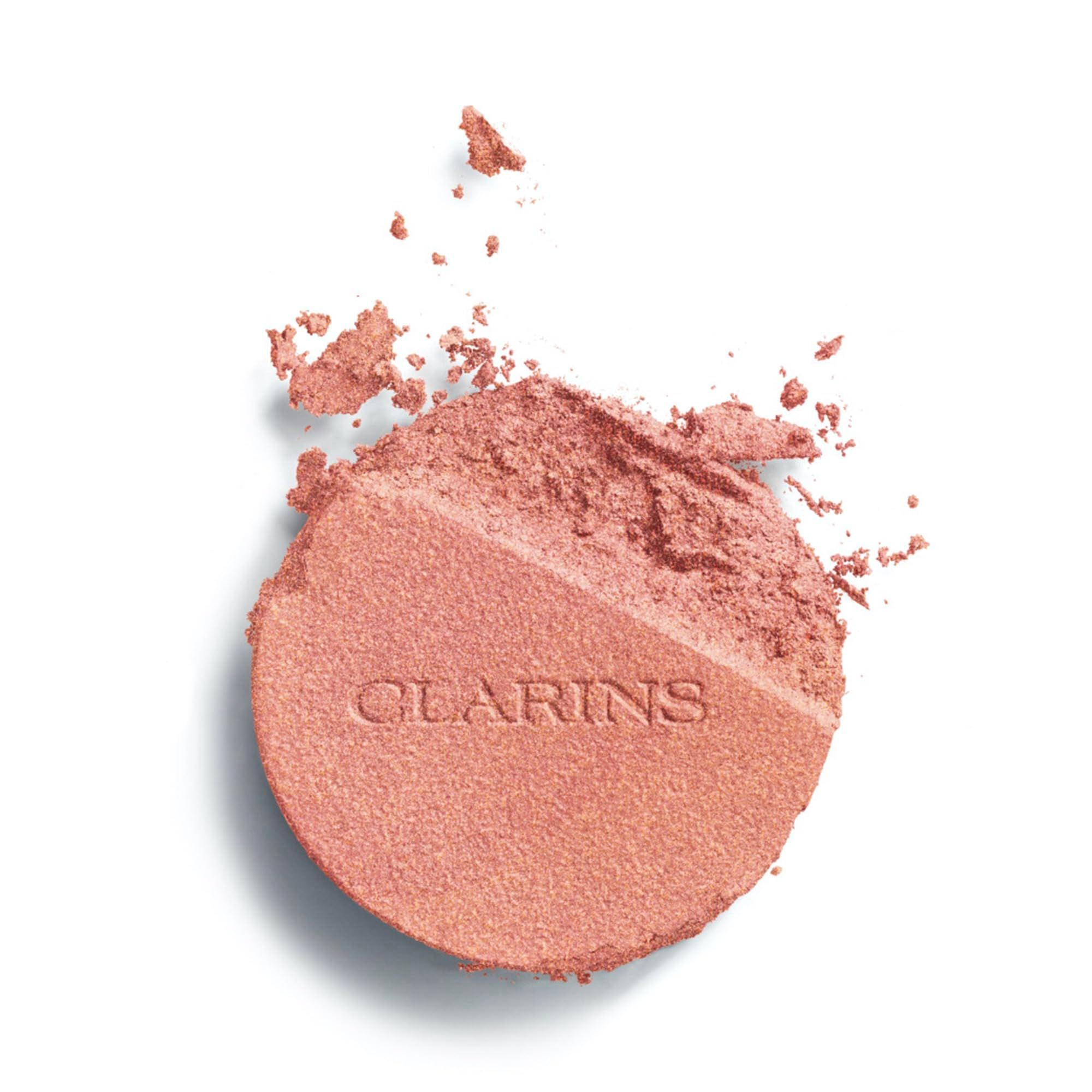 CLARINS JOLI BLUSH 05, zerbröselter rosafarbener Rouge.