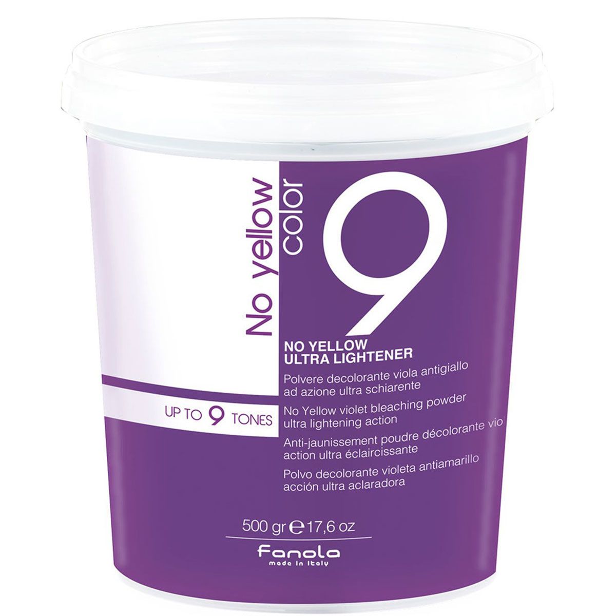 Fanola No Yellow Color Ultra Lightener, 500g Dose.