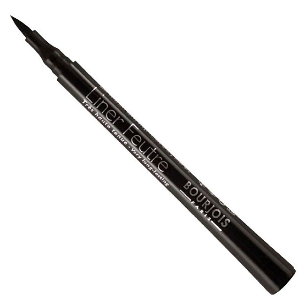 Schwarzer Eyeliner-Stift. Aufschrift: Liner Feutre, Bourjois Paris.